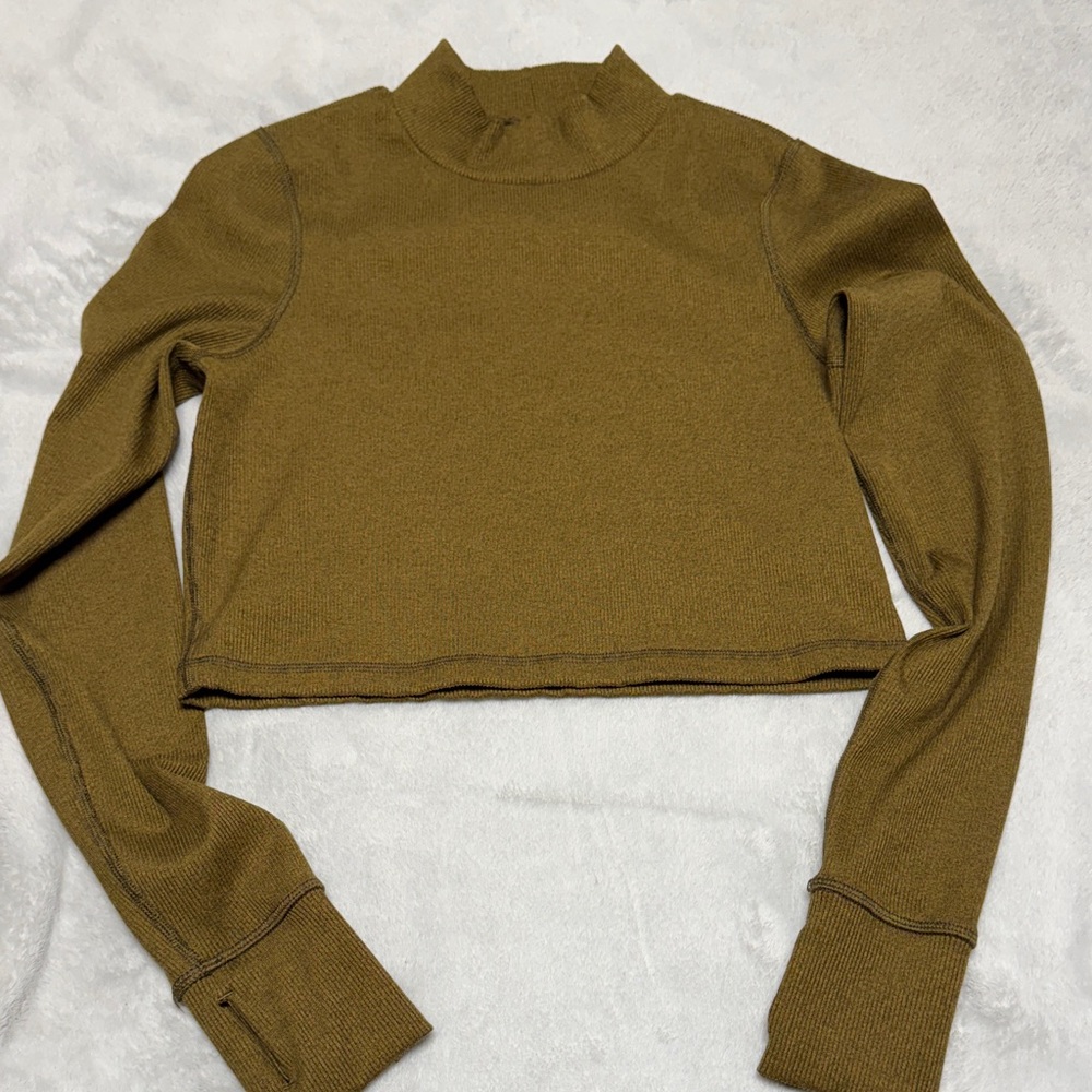 OFFLINE by Aerie's Mustard Long Sleeve Top